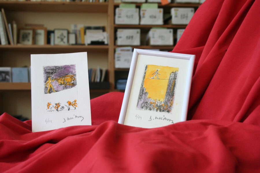 Cadre et gravure Chaque matin