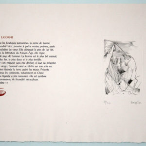 Image de l'estampe Licorne